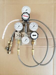 Semiautomatic Switchover Manifold Gas Co2 Draft Beer Soda System Valve Regulator