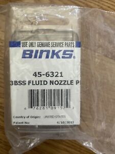 45-6321 Binks 63BSS Fluid Nozzle NEW SEALED BOX