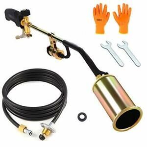 Propane Torch Weed Burner Kit ,Weed Torch With Push Button Igniter and 9.8 ft Ho