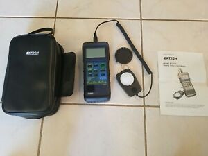 Extech Heavy Duty Foot Candle Lux Light Meter Model 407026 SEE ALL PICTURES