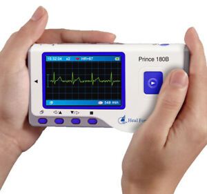 HEAL FORCE PRINCE 180B Handheld Easy ECG EKG Portable Heart Rate Monitor USB EKG