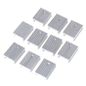 10pcs Aluminium Heat Sink Transistor Radiator for TO220 Triode 20*15*10MM F4