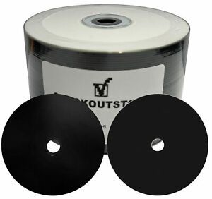 50 CheckOutStore 48x Black Bottom CD-R 80min 700MB Digital Vinyl Full Face