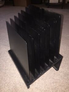 Vintage Industrial Metal 6 Tier Office Desk Sorter Letter File Paper Organizer