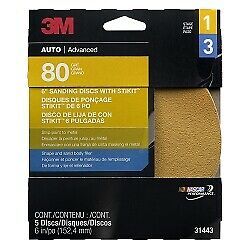 3M 31443 6&#034; 3M Stikit Gold Disc - 5 Discs per Pack