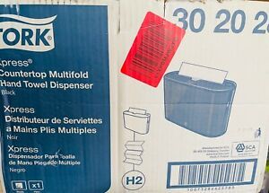 Tork 302028 Xpress Countertop Multifold Hand Towel Dispenser black new