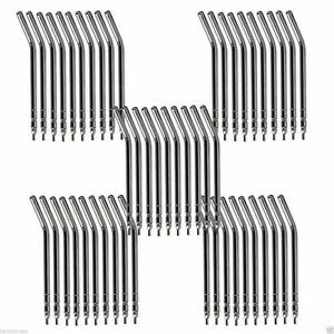 50pc Dental Use Air Water 3-Way Syringe Turbine Copper Spray Nozzles/Tips/Tube
