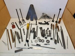 Mixed lot Machinist Tools, Files, Countersink, Hold Down Clamp &amp; Screw Lot