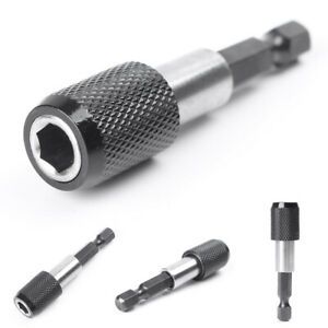 1/4&#034; Impact Drive Hex Shank Quick Release Change Holder Bits Drill Chuck Adapter