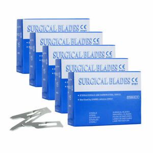 500pcs Dental Surgical Blades 15# Instruments Scalpel Carbon Steel Sterilized