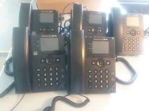 5 Polycom Plantronics VVX 250 VOIP Business Media Phones Ring Central