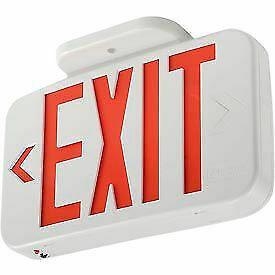 Lithonia EXR LED EL M6 Red LED Exit W/ Battery Back-Up EXR LED EL M6  - 1 Each