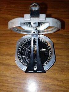 D.W. Brunton&#039;s Compass Ainsworth &amp; Sons with case Cave survey transit . *read