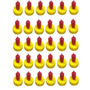 30 Pack Lamb Pet Dog Cat Nipple Teat Red Ewe Feeder Bottle Feeding Drinking