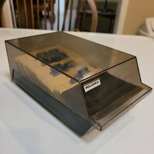 ROLODEX Vtg VIP 24C Covered Card File Organizer Blank 2 1/4&#034; x 4&#034; Cards A-Z RARE