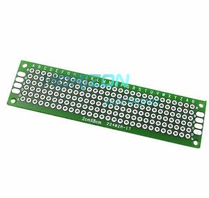 20PCS Double Side Prototype PCB Tinned Universal Breadboard 2x8 cm FR4 new
