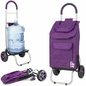 Trolley Dolly Purple Shopping Grocery Foldable Cart