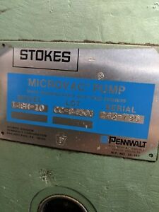Stokes Microvac Vacuum Pump, Model: 148H-10, 2.0HP, 50cfm, 3phase, 208-230/460V