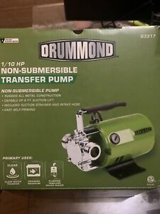 1/10 HP Transfer Pump Compact Lightweight Self Priming Garden Hose Suction Water