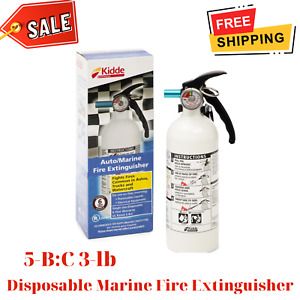 5-B:C Disposable Marine Fire Extinguisher for An Emergency, 3 lb