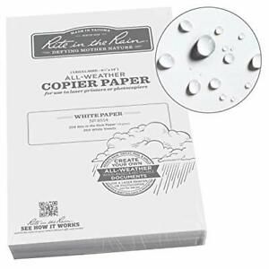 Rite In The Rain Weatherproof Copier Paper 8.5&#034; x 14&#034; 20# White 200 Sheet Pac...