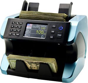 USD Money Counter Machine with Counterfeit Detection Print Option Bank Grade