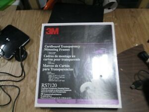 New SEALED Box of 50 3M Cardboard Transparency Mounting Frames RS 7120