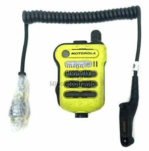 MOTOROLA APX7000 XE500 High Impact Green Extreme Remote Speaker Mic New Cable A