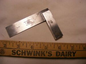 Vintage L.S. Starrett No.20 Precision Steel Square 3&#039;&#039; Toolmakers Machinist US
