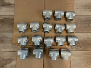 Speed Rail Fittings Fixed and Adjustable Tees for 1-1/2&#034; Pipe Hollaender Cinti-O