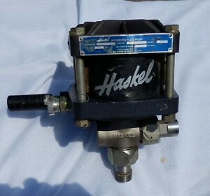 Haskel Air Driven Fluid Pump 1.5HP 80RPM 25:1 Ratio 150PSI 4000PSIG  USED