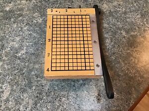 Vintage small 3” x 4” paper cutter - Japan - Sharp