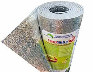 SmartSHIELD -3mm 24&#034;x50Ft Reflective Insulation roll Foam Core Radiant Barrie...