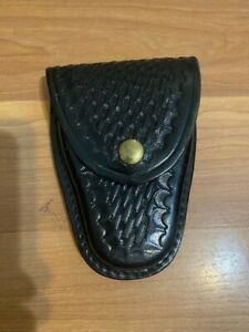 Police Handcuff Case G&amp;G Basketweave