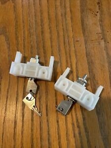 Lot of 2 New HON File Cabinet Locks - Two Lock Sets - Chrome Finish