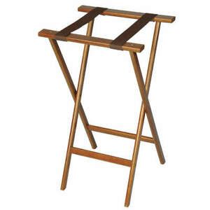 CSL 1170-1 Deluxe Wood Tray Stand Steel Rods