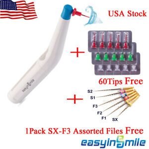 1Set Dental Endo Irrigator Handpiece Ultra Activator Ultrasonic Kits With 60Tips