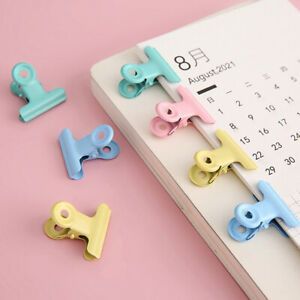 5pcs Color Binding Clip Memo Letter Office Stationery Supplie Folder Note Fol P2