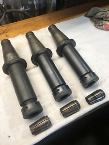 3PC KENNAMETAL COLLIS ERICKSON #50 NMTB50 QUICK CHANGE TG100 COLLET CHUCK QC50 B