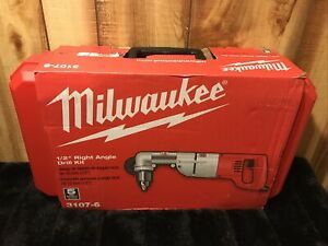MILWAUKEE 3107-6 7 Amp 1/2&#034; Corded Heavy Right-Angle Drill Kit