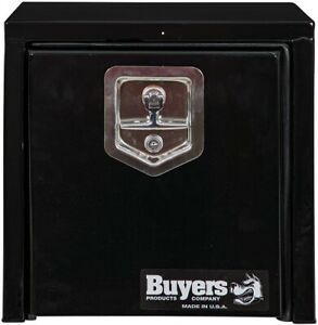 Buyer&#039;s Black Steel Underbody Truck Box with T-Handle, 15x10x15-1703310