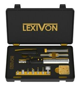 LEXIVON Butane Soldering Iron Multi-Purpose Kit | Cordless Self-Igniting...
