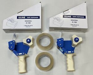 Industrial 2” Side Loading Moving Shipping Tape Gun Dispenser Lot Of 2 And Tape