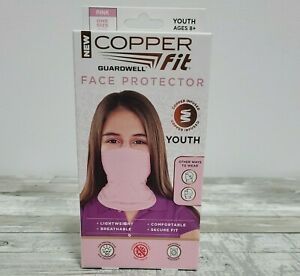 Copper Fit Guardwell Face Protector Mask - Youth Age 8+ - Pink