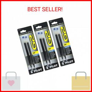 Pilot G2, Dr. Grip Gel/Ltd, ExecuGel G6, Q7 Rollerball Gel Ink Pen Refills Blue