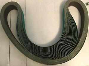 3 belts - 3M 577F Film-Lok  - Abrasive Sanding Belt- 2&#034; x 72&#034; Grade 80