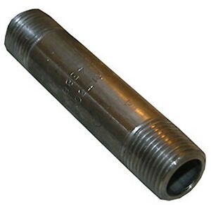 32-1711 Stainless Steel Pipe Nipple, 3/8 x 4-In. - Quantity 6