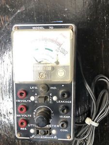 Vintage Sico Model 70 VTVM Superior Instruments Utility Tester Auto Appliance