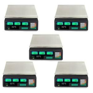 5x 88lb 40kg Digital Postal Scale Price Computing Produce Electronic Food Weight