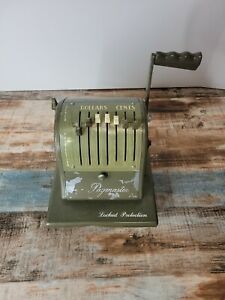 Paymaster Model S-1000 Checkwriter Machine Green W/Key